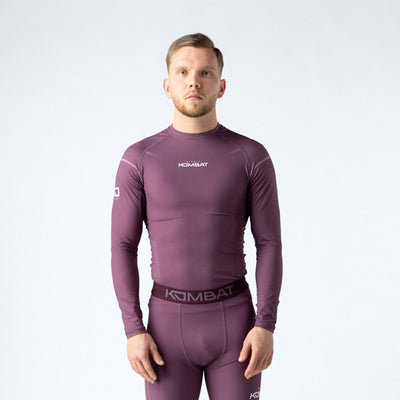 T-shirt rashguard à manches longues KOMBAT pour homme