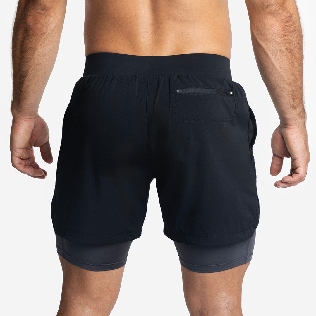 Short avec Mesh Compression 2 en 1 Premium Homme