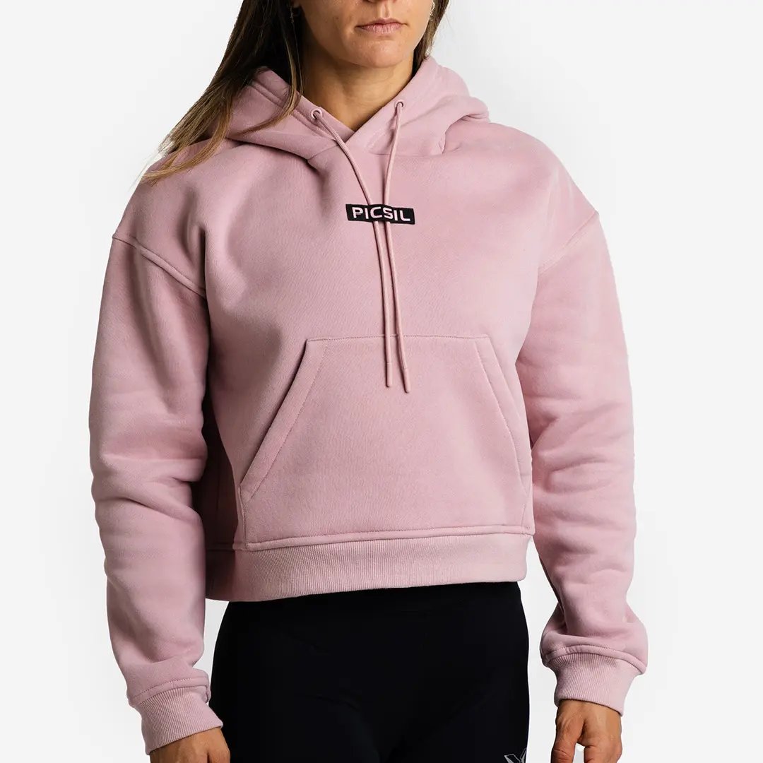 Sweat à capuche court pour femmes