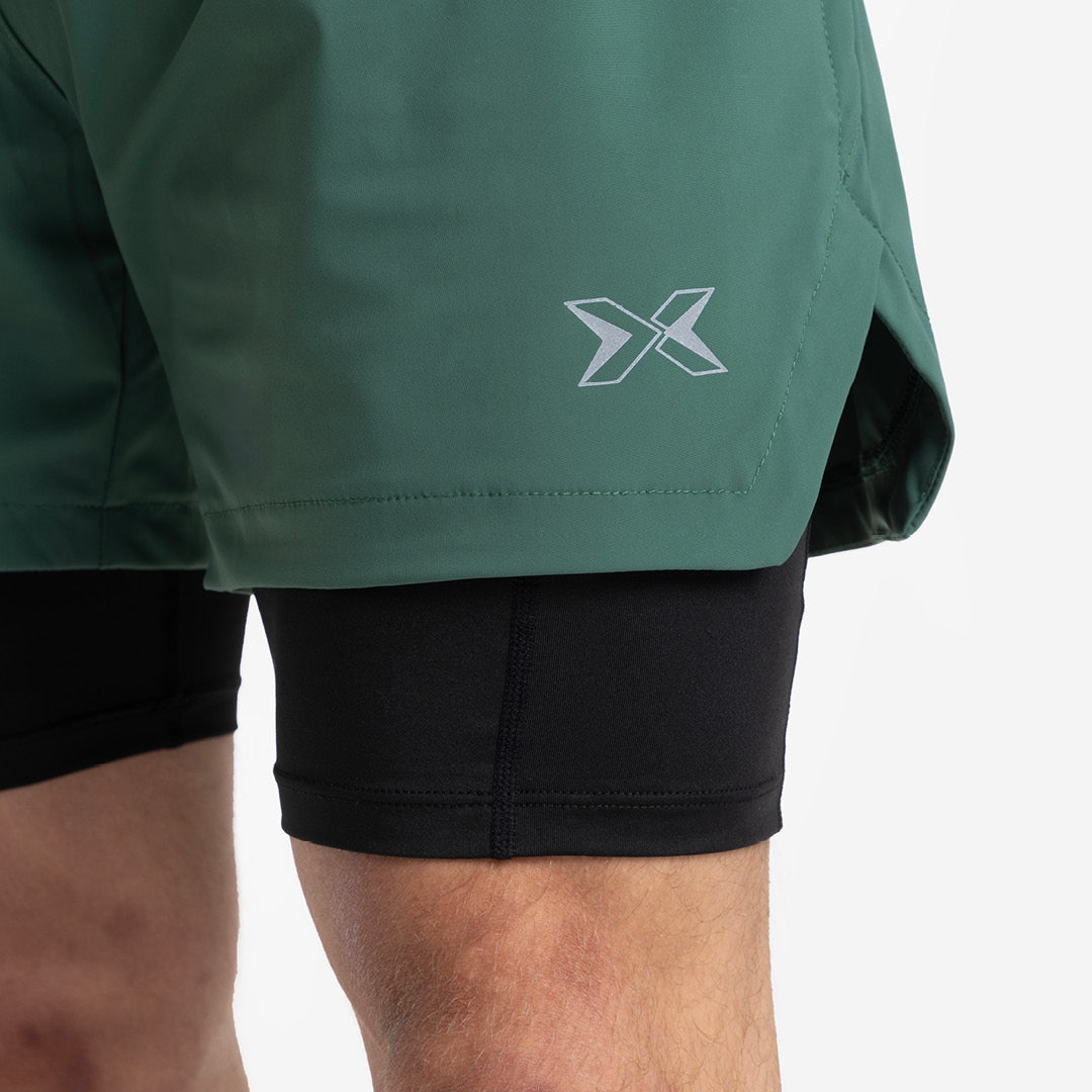 Short avec Mesh Compression 2 en 1 Premium Homme