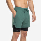 Short avec Mesh Compression 2 en 1 Premium Homme