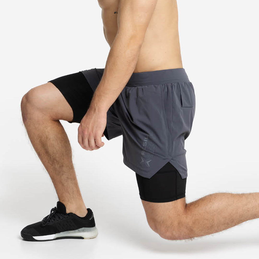 Short avec Mesh Compression 2 en 1 Premium Homme