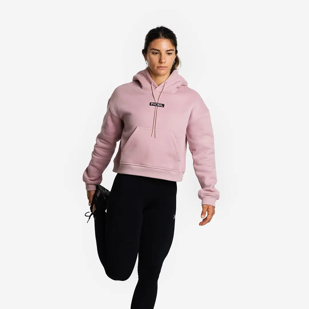 Sweat à capuche court pour femmes