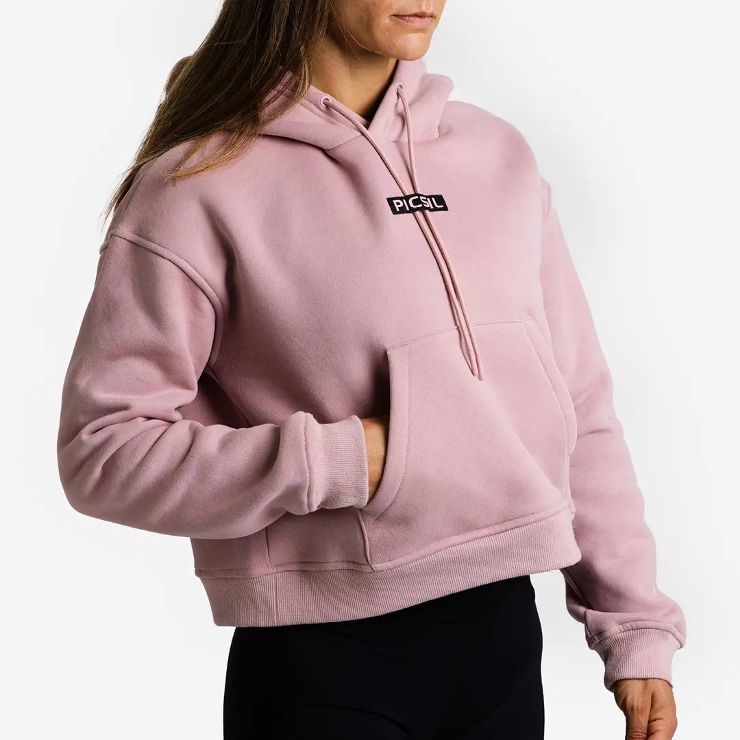 Sweat à capuche court pour femmes