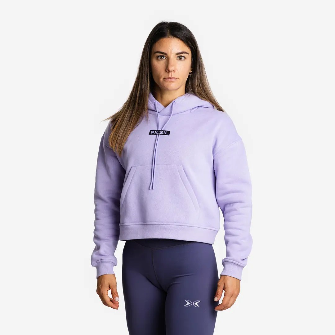 Sweat à capuche court pour femmes