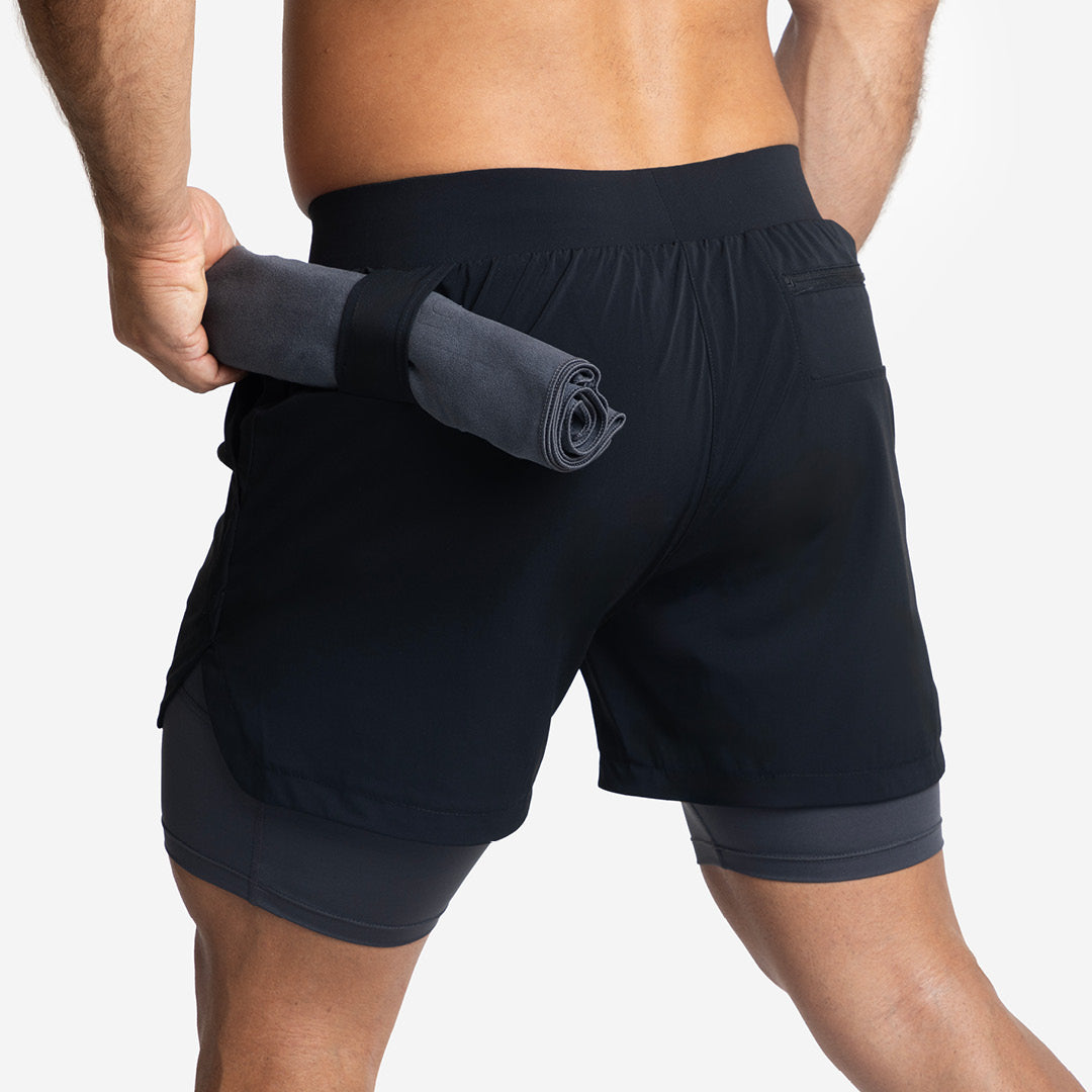 Short avec Mesh Compression 2 en 1 Premium Homme