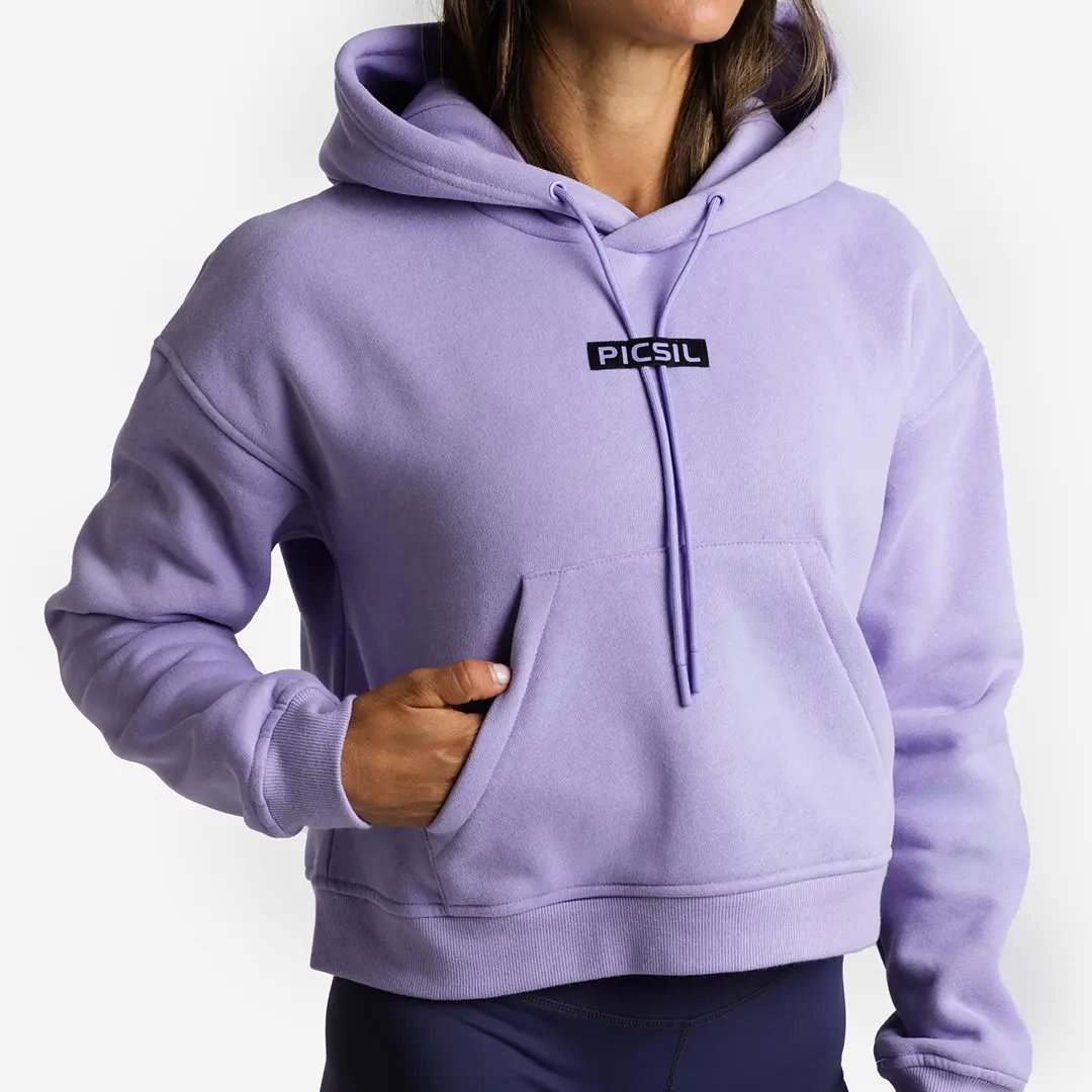 Sweat à capuche court pour femmes