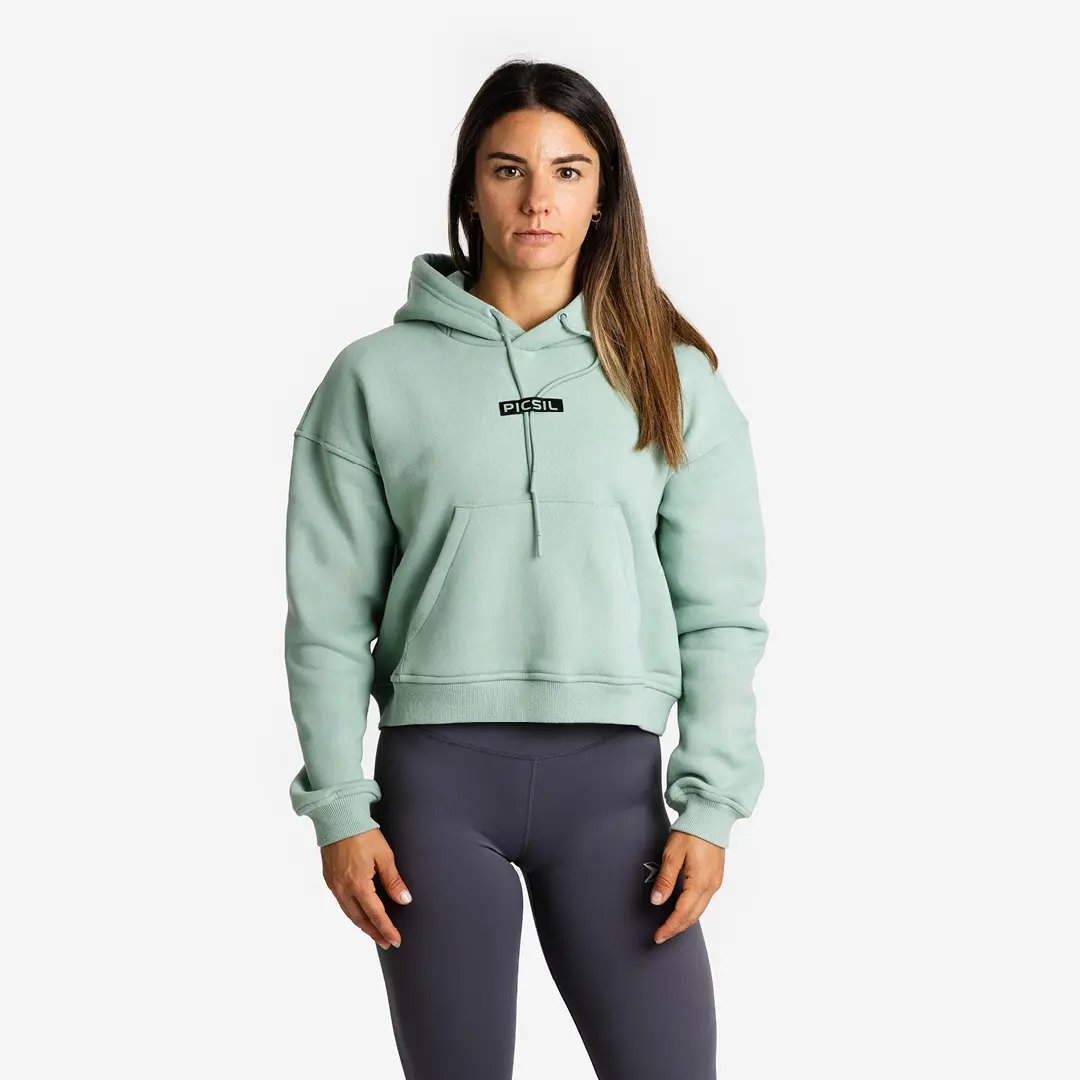 Sweat à capuche court pour femmes