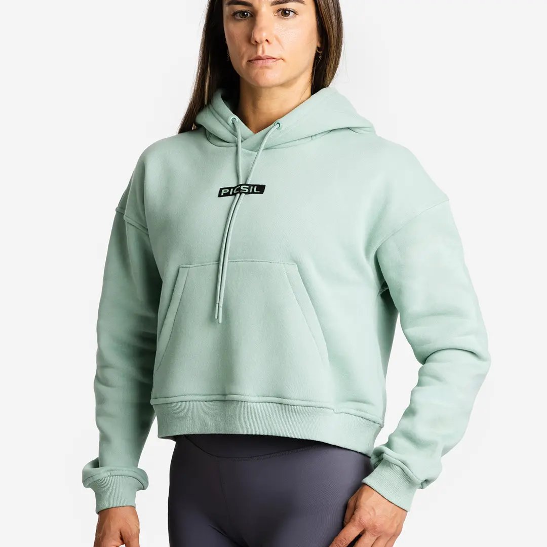 Sweat à capuche court pour femmes