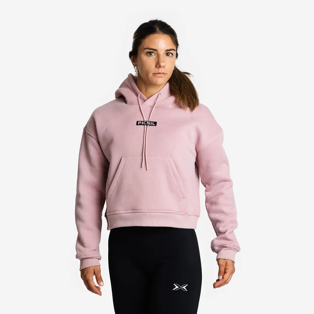 Sweat à capuche court pour femmes