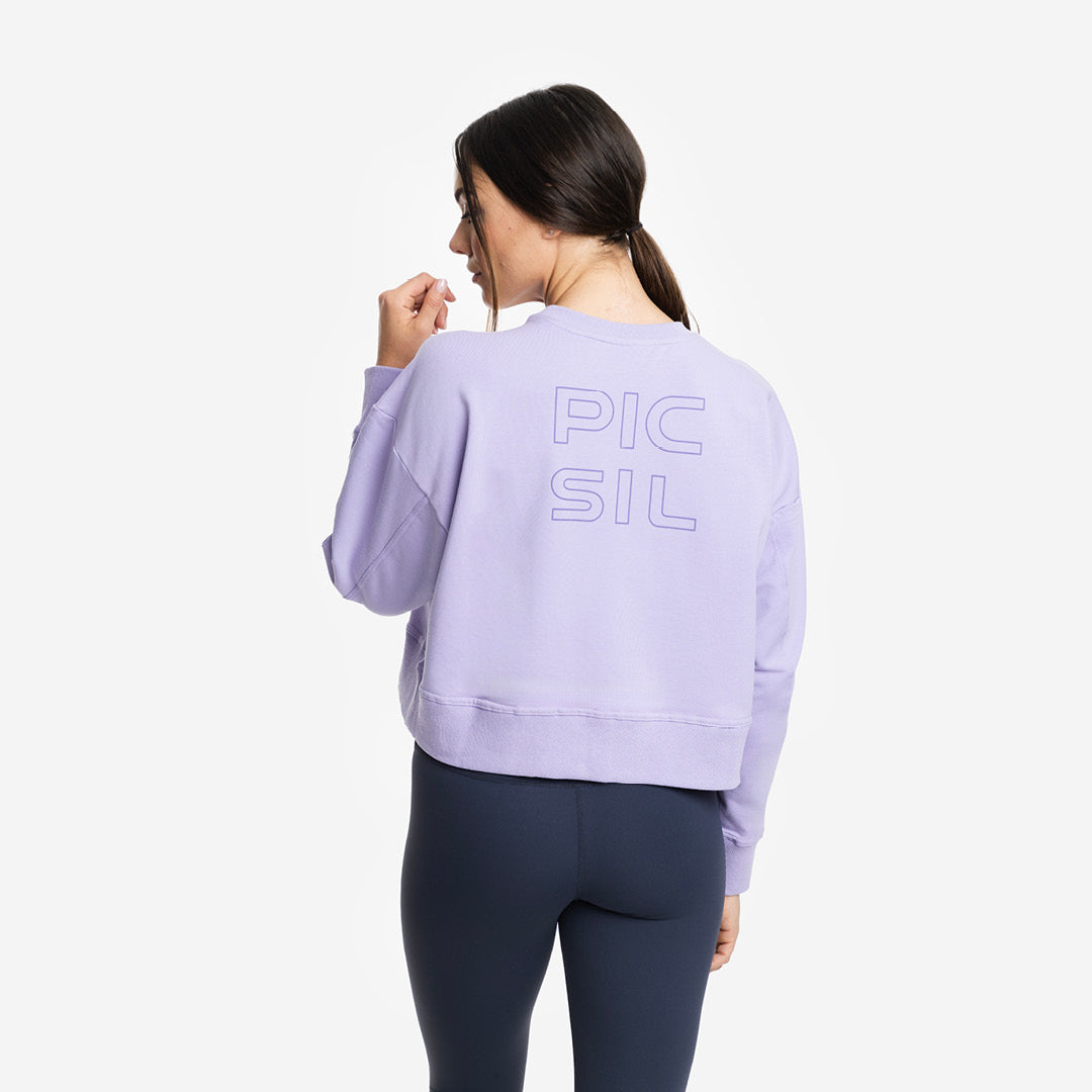 Sudadera Mujer crop Jersey stretch