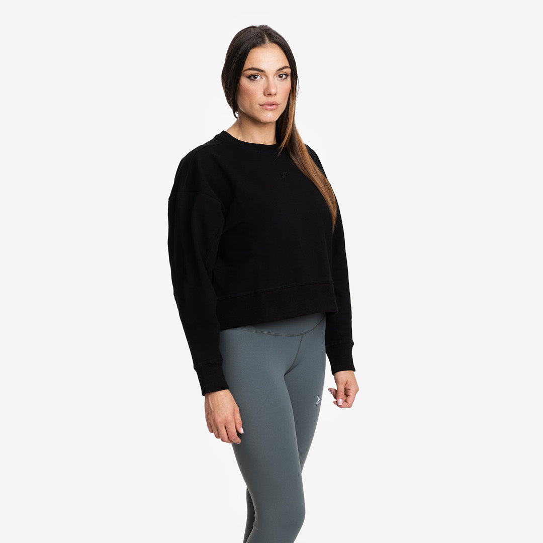 Sudadera Mujer crop Jersey stretch