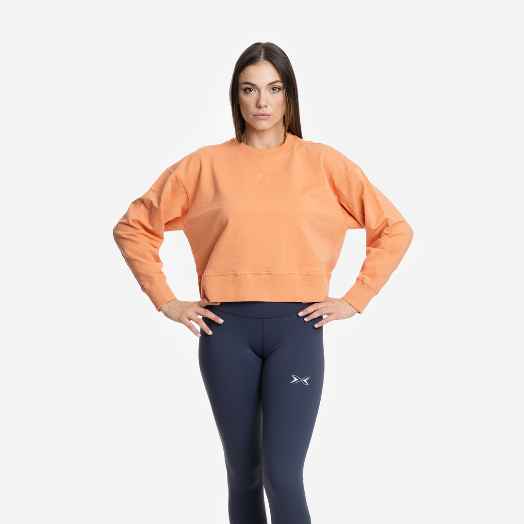 Sudadera Mujer crop Jersey stretch