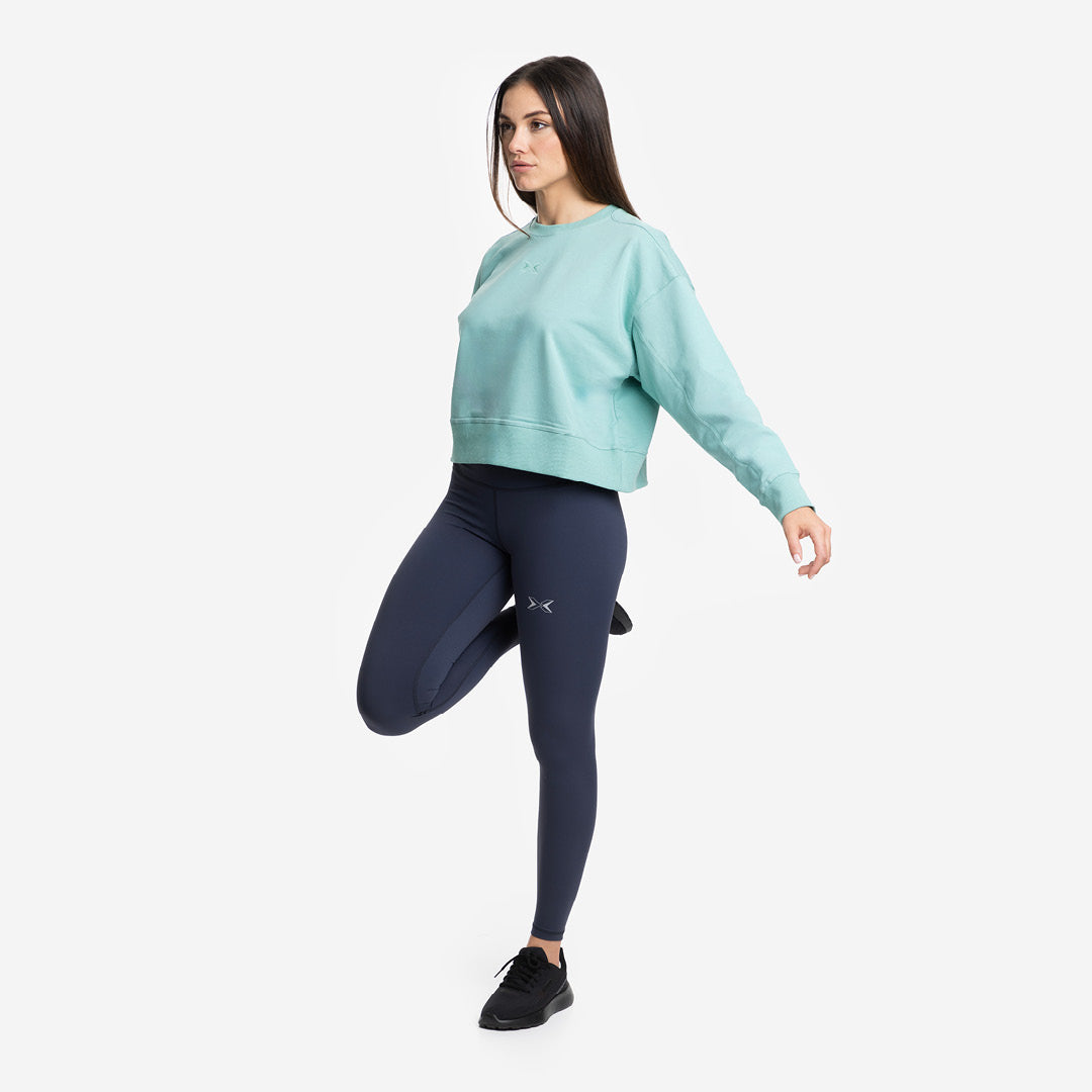 Sudadera Mujer crop Jersey stretch